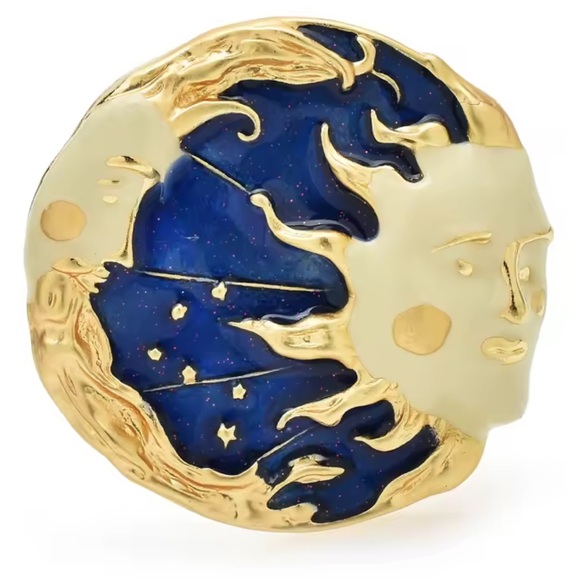 La Petite Soleil Sun Moon Brooch - Picture 12 of 12